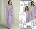 Cross Stitch Embroidered Lawn 3 Piece Suit – Lavender (D#120)_U