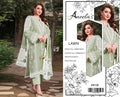 Aneela’s Embroidered Lawn 3 Piece Suit – Sage Green (D#106)_U